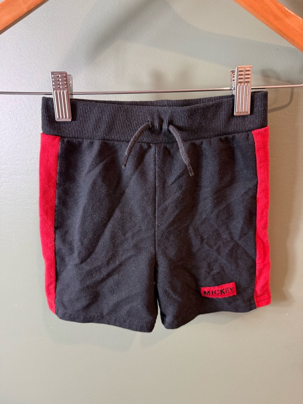 Black & Red Girls' Athletic Shorts